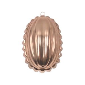 Antique Melon Copper Tone Aluminum Jello Mold Wall Hanging‎ W/Hook 2 1/2 Cups